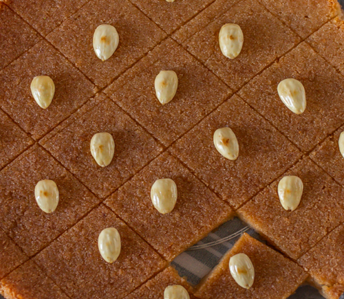 Basbousa(Semolina Cake)